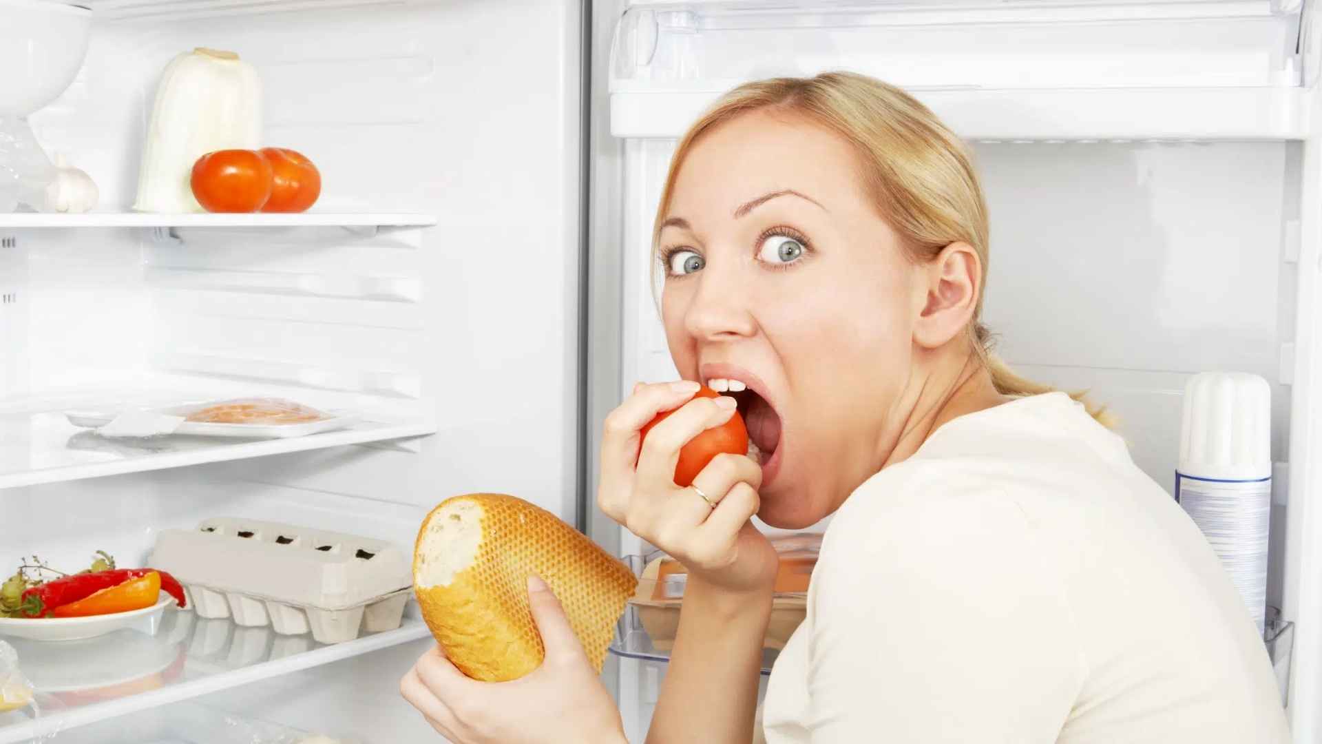 picture of hungry menopausal woman