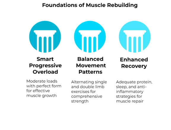 muscle rebuilding after 50 foundations diagram